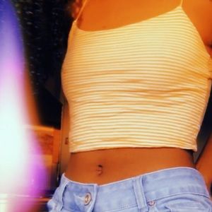 Yellow striped top